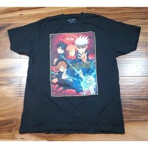 Jujutsu Kaisen Short Sleeve T Shirt Black Crunchy Roll Large 42/44